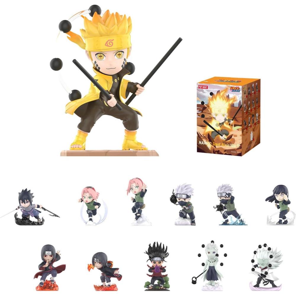imagePOP MART Naruto Ninkai Taisen Series Figures 12PCs Blind Box Figures Random Design Action Figures Collectible Toys Home Decorations Holiday Birthday Gifts Whole SetNaruto Ninkai Taisen Series