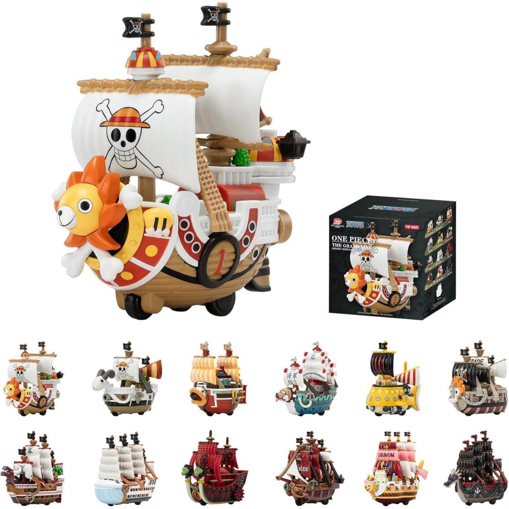 imagePOP MART One Piece  The Grand Line Series Vehicles Blind Box Figures Collectible Toys Home Decorations Holiday Birthday Gifts for Boys Single BoxOne Piece  the Grand Line Series Vehicles
