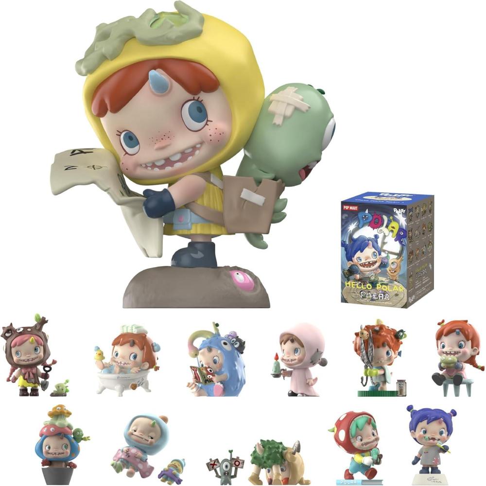 imagePOP MART Polar  Hello Polar Season 1 Series Blind Box Figures Random Design Action Figures Collectible Toys Home Decorations Holiday Birthday Gifts Whole SetPolar  Hello Polar Season 1