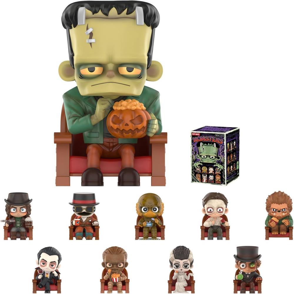 imagePOP MART Universal Monsters Alliance Series Figures Universal Blind Box Figures Random Design Action Figures Collectible Toys Home Decorations Holiday Birthday Gifts Single Box