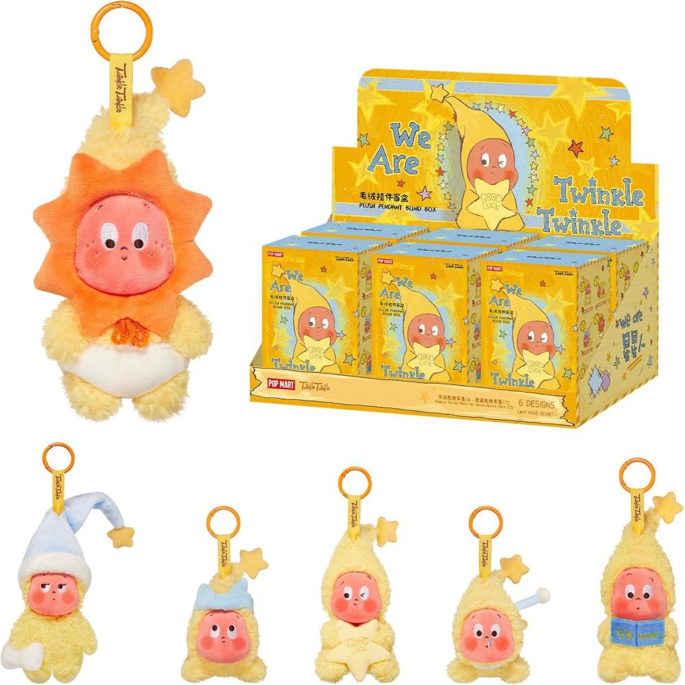 imagePOP MART We are Twinkle Twinkle SeriesPlush Pendant Blind Box 6PCs Twinkle Twinkle Blind Box Figures Random Design Action Figures Collectible Toys Home Decorations Whole SetWe Are Twinkle Twinkle Seriesplush Pendant