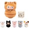 imagePOP MART PUCKY RolyPoly Kitty SeriesVinyl Plush Blind Box PUCKY Blind Box Figures Random Design Action Figures Collectible Toys Home Decorations Holiday Birthday GiftsSingle BoxPucky Rolypoly Kitty Seriesvinyl Plush