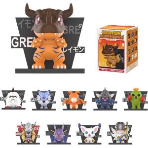 imagePOP MART Digimon Adventure Fridge Magnet Series Blind Box Figures Random Design Action Figures Collectible Toys Home Decorations Holiday Birthday Gifts for Girls and Boys Single BoxDigimon