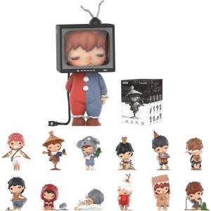 imagePOP MART Hirono Mime Series Figures 12PCs Hirono Blind Box Figures Random Design Action Figures Collectible Toys Home Decorations Holiday Birthday Gifts for Girls and Boys Whoel SetMime