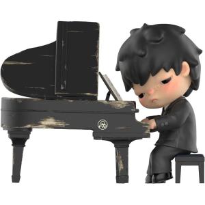 imagePOP MART Hirono The Pianist Figure Figurine 315 inches Height Toys for Modern Home Decor Collectible Toy Set for Desk Accessories