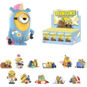 imagePOP MART Minions Lazy Every Day Series Figures 12PCs Blind Box Figures Random Design Action Figures Collectible Toys Home Decorations Holiday Birthday Gifts Whole Set