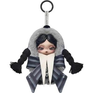 imagePOP MART SKULLPANDA  Wednesday PlushNevermore Academy Uniform Version Collectible Toy Charm Holiday Birthday Gifts for Girls and Boys