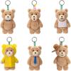 imagePOP MART Ted2 Teddy Bear Action Plush Pendant 6PCs Teddy Bear Blind Box Figures Random Design Action Figures Collectible Toys Home Decorations Whole SetTed2 Teddy Bear Action Plush Pendant