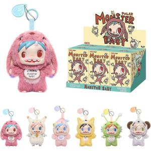 imagePOP MART POLARMonster Baby Collection Series Plush Pendant Ver1 Blind Box Collectible Toys Decorations Holiday Birthday Gifts for Girls and Boys Single BoxWhole Set