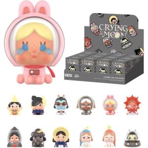 imagePOP MART Crybaby Crying to The MoonSitting Series Blind Box Figures Collectible Toys Home Decorations Holiday Birthday Gifts for Girls and Boys Single BoxWhole Set