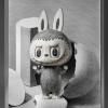 imagePOP MART MEGA MEGA LABUBU 400 Sketch Collection Figurine 138 Inch Height Toys for Modern Home Dcor Collectible Art Toy