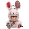 imagePOP MART Hirono Little Hare Plush Doll Pendant Hirono with Bunny Costume Stuffed Animals Stuffed Toy Holiday Birthday Gift for Kids Adults