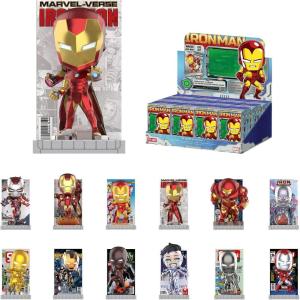 imagePOP MART Marvel Iron Man A Journey Through Armors Series Blind Box Action Figures Collectible Toys Home Decorations Holiday Birthday Gifts for Girls and Boys Whole Set