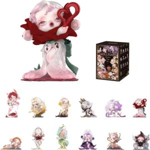 imagePOP MART SKULLPANDA Petals in Four Acts Series Action Figures Blind Box Mystery Box Collectible Toys Home Decorations Holiday Birthday Gifts for Girls and Boys Single BoxSingle Box