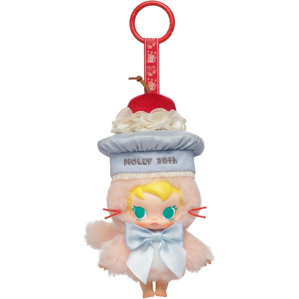 imagePOP MART Baby Molly 20th Anniversary Vinyl Plush Blister Pack Bag Charm Collectible Holiday Birthday Gift for Kids Adults