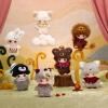 imagePOP MART DIMOO The Secret Theatre Club SeriesVinyl Plush Blind Box Bag Charm Collectible Toys Home Decorations Holiday Birthday Gifts for Girls and Boys Single BoxWhole Set