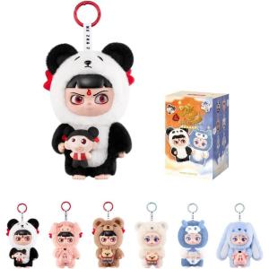 imagePOP MART NeZha 2 Dress Up Party Series Vinyl Plush Doll Pendant Blind Box Figures Collectible Toys Home Decorations Holiday Birthday Gifts for Girls and Boys Single BoxSingle Box