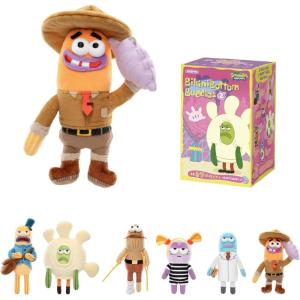 imagePOP MART Residents of Bikini BottomWhimsical Plush Part2 Blind Box Keychain  Plush Pendant Bag Charm Collectible Holiday Birthday Gift Single BoxSingle Box