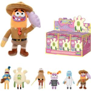 imagePOP MART Residents of Bikini BottomWhimsical Plush Part2 Blind Box Keychain  Plush Pendant Bag Charm Collectible Holiday Birthday Gift Single BoxWhole Set