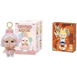 image:imagePOP MART Crybaby Crying Again Plush Doll Keychain  THE Monsters  FIFA Series  Bottle Opener Fridge Magnet Blind Box