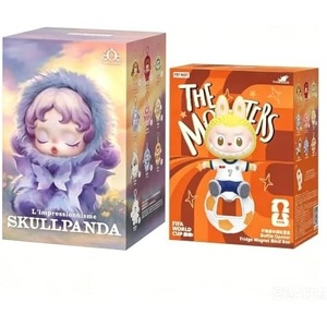 image:imagePOP MART SKULLPANDA Limpressionnisme Plush Doll Keychain  THE Monsters  FIFA Series  Bottle Opener Fridge Magnet Blind Box
